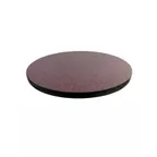 image of AAA Furniture Wholesale TT60R-BLK 60 inch Round Laminate Table Top, Black Rubber T-Mold Edge