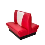 image of AAA Furniture Wholesale VB48D GR5 Booth, V-Shape Back and Upholstered Seat, Grade 5 Uph