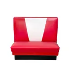 image of AAA Furniture Wholesale VB48S GR4 Booth, V-Shape Back and Upholstered Seat, Grade 4 Uph