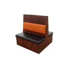 image of AAA Furniture Wholesale WC42D-DUCE GR6 Duce Booth, Wood Back and Upholstered Seat, Grade 6 Uph