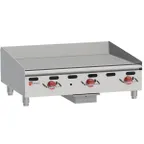 image of Wolf AGM36 36" Countertop Manual Gas Griddle, 1" Steel Plate, 81.000 BTU