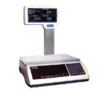 image of Alfa International A2JR-30LP 30 lb x .01 lb Legal Trade Scale, 8" x 11" Stainless Steel Platform, LCD Display