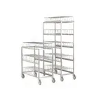 image of Alluserv 60CDR Dome Drying Rack with 60 Capacity and Removable Cradles, 5" Swivel Casters