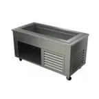 image of Alluserv ACF9C5 80" Evolution Series Recessed Cold Food Counter w/ Enclosed Base, (5) Pan
