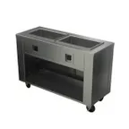 image of Alluserv AHFSL2 52" Evolution SlimLine Hot Food Counter, Enclosed Base w/ Storage, (2) Pan