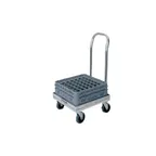 image of Alluserv ARD01 Aluminum Glass Rack Dolly, 20x20, 700 lb, Silver, 5 Swivel Casters