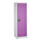 image of Alpine Industries ADI629-01-PUR Steel Purple Single Tier Storage Locker for Kids - 48"H x 15"W