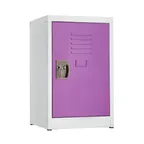 image of Alpine Industries ADI629-02-PUR Green Steel Single Tier Storage Locker for Kids - 24"H x 15"W