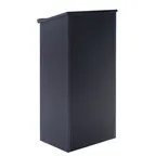 image of Alpine Industries ADI661-01-BLK Wood Speakers Podium Lectern, Floor Model, 23"W x 15"D, Black Finish