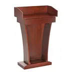 image of Alpine Industries ADI661-012-CH Stand-Up Podium Lectern, Floor Model, Wood, Cherry Finish, With Drawer