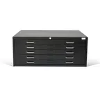 image of Alpine Industries ADIOF500-01 Vertical File Cabinet, 5 Drawers, Heavy Gauge Steel, for 20x36 Sheets