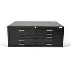 image of Alpine Industries ADIOF500-02 Vertical File Cabinet, 5 Drawers, Blueprint, Heavy Gauge Steel