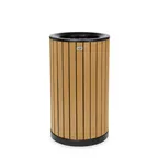 image of Alpine Industries ALP4400-01-CD Trash, 32 Gallon (121 L), 20" x 20" x 33-7/8", Cedar Finish