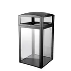 image of Alpine Industries ALP471-40-CLR Outdoor/Indoor Trash Receptacle