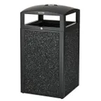 image of Alpine Industries ALP472-40-GRYS Outdoor/Indoor Trash Receptacle