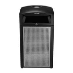 image of Alpine Industries ALP472-40-SIL Outdoor/Indoor Trash Receptacle