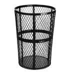 image of Alpine Industries ALP473-48-BLK Trash Container, Outdoor, 48 Gallon