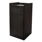 image of Alpine Industries ALP476-BLK Receptacle Enclosure with Drop Hole & Tray Shelf