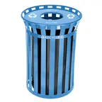 image of Alpine Industries ALP479-38-BLU Alpine Industries Outdoor Metal Waste Receptacle