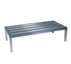 image of Winholt ALSQ-5-1220 20" x 60" x 12" Aluminum Tubular Stationary Dunnage Rack with 2000 lb. Capacity, NSF