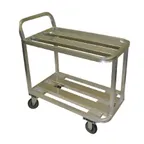 image of Winholt ALUC-2-2036-36H Aluminum 2-Shelf Stocking Utility Cart w/ 1200 lb. Capacity