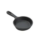 image of American Metalcraft CIS41 Mini Fry Pan, 3.5 Oz Cast Iron, 3‑7/8" Dia X 3/4" H, 3" Handle, Hand Wash