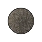 image of American Metalcraft HC28712 Mega Pizza Screen, 12" ID x 12-3/4" OD, 3/32" Holes, Anodized Aluminum