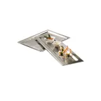 image of American Metalcraft HMRT1611 Rectangular Tray, 16-5/8" L x 11-1/4" W x 3/8" H, Hammered Steel