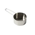 image of American Metalcraft MCW75 Measuring Cup - 3/4 Cup (6 Oz) Stainless Steel With Wire Loop Handle