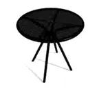 image of American Tables & Seating AB30 30" Round Fine Mesh Top Standard Height Outdoor Table