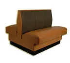 image of American Tables & Seating AD-363-D GR6 30"L Double Deuce 3 Channel Back, Fully Upholstered Booth, 36" Height