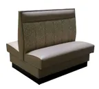 image of American Tables & Seating AD-426-D GR6 30"L Double Deuce 6 Channel Back, Fully Upholstered Booth, 42" Height