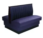 image of American Tables & Seating AD-4812-D GR6 30"L Double Deuce 12 Channel Back, Fully Upholstered Booth, 48" Height