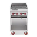 image of American Range ADJF-24 24" Floor Model Gas Radiant Charbroiler w/ (4) Burners, 80.000 BTU