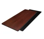 image of American Tables & Seating ADL3072-B/DM Rectangular 30" X 72" Laminate Reversible Table Top, T-Mold Edge