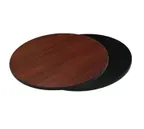image of American Tables & Seating ADL36-B/DM Round 36" Diameter Laminate Reversible Table Top, T-Mold Edge