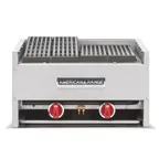 image of American Range AECB-48 48" Countertop Gas Lava Rock Charbroiler w/ (4) Burners, 140.000 BTU