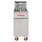 image of American Range AF-25/DS Full Pot Floor Model Gas Fryer w/ 25-lb Capacity, Dump Station, 1 Basket
