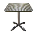 image of American Tables & Seating AL3030 Square 28" X 28" Dining Height Indoor Pedestal Table