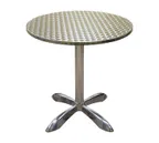 image of American Tables & Seating AL30 Round 28" Diameter Dining Height Indoor Pedestal Table
