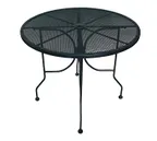 image of American Tables & Seating ALM36 36" Round Open Mesh Top Standard Height Outdoor Table