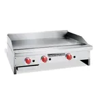image of American Range ARMG-36 36" Countertop Gas Griddle with Manual Controls, 1" Steel Plate, 90.000 BTU