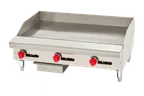 image of American Range ARSMG-48 48" Gas Countertop Griddle w/ Manual Controls, 21" Depth, 120.000 BTU