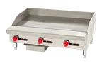 image of American Range ARSTG-48 48" Commercial Gas Griddle w/ Thermostatic, 21" Depth, 120.000 BTU