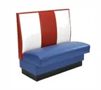 image of American Tables & Seating AS-363-D GR4 30"L Single Deuce 3 Channel Back, Upholstered Booth, 36" Height