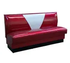 image of American Tables & Seating AS-42VN-W GR5 V Shape Back Booth, Upholstered Wall Bench, 42" Height