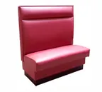 image of American Tables & Seating AS-48 GR5 46"L Single Plain Back, Upholstered Booth, 48" Height