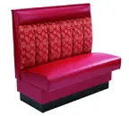 image of American Tables & Seating AS-486-W GR5 6 Channel Back Booth, Upholstered Wall Bench, 48" Height