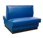 image of American Tables & Seating QAD-36 GR4 46"L Double Plain Back, Upholstered Booth, 42" Height