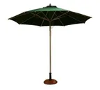 image of American Tables & Seating UMB-GRN 9' Green Umbrella for Open Mesh Tops